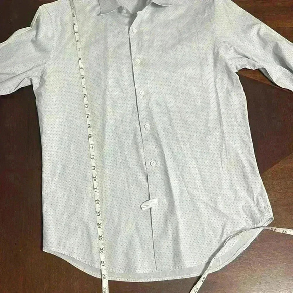 Theory Men's Dress Shirt Long Sleeve Regular Fit Button Up - Picture 7 of 12